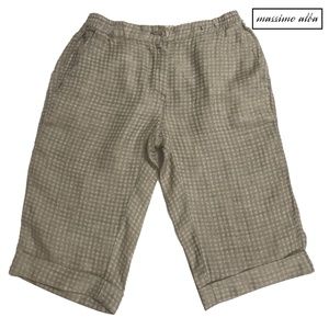 Massimo Alba Bermuda Shorts Linen Women Size 40